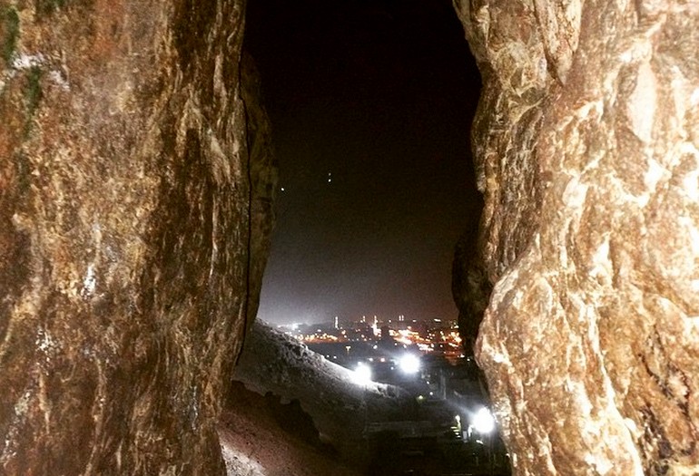 Cave of Uhud from inside