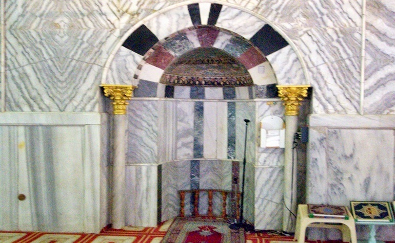 Mehrab inside the Dome of the Rock