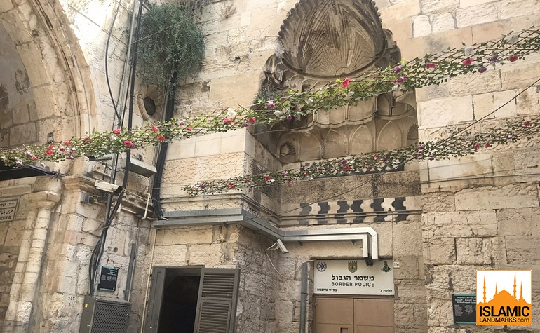 Main entrance to Madressa al-Tankaziyah just outside Masjid al-Aqsa