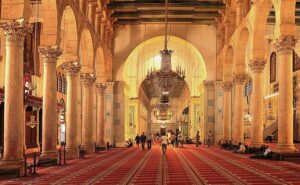 Prayer hall of the Umayyad Mosque