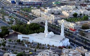 Aerial view of Masjid Qiblatain