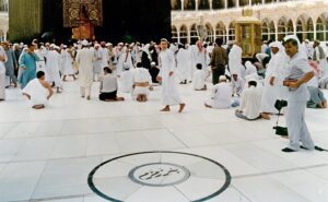Location of the Zamzam well on the mataf