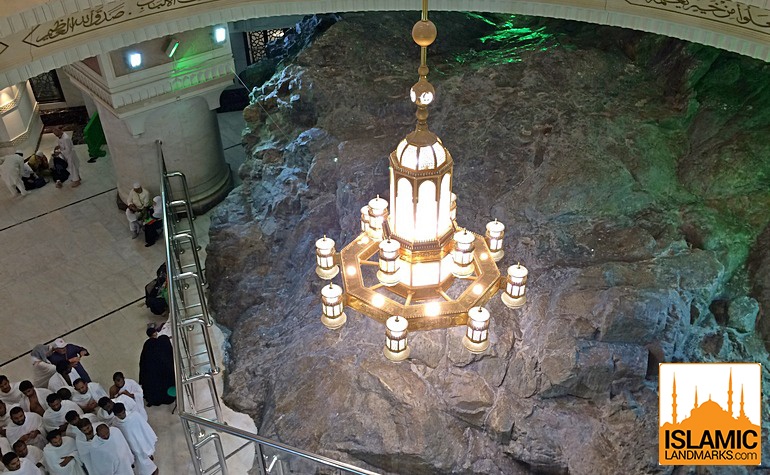 Overhead view of Mount Safa