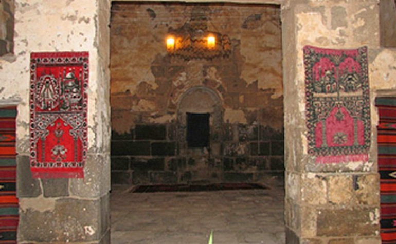Interior view of the madressa of Ibn Kathir