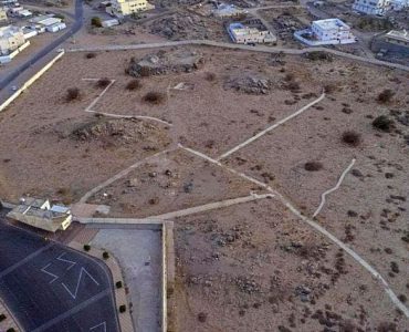 Aerial view of the site of the Battle of Badr
