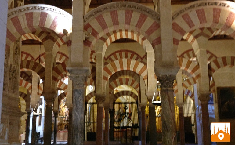 Horseshoe arches in the Cordoba Mosque