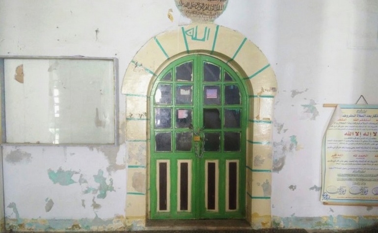 The door leading to the tomb of Prophet Lut (عليه السلام)