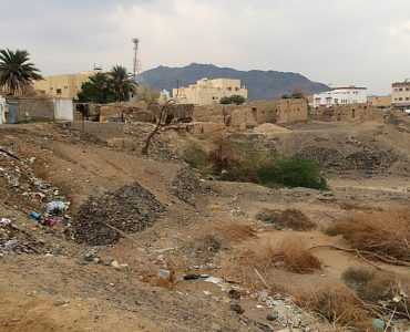 Present day location of where the mushrik of Badr were buried