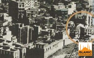 Enlarged view showing the mosque in the location of the Birthplace of the Prophet (s.a.w.)