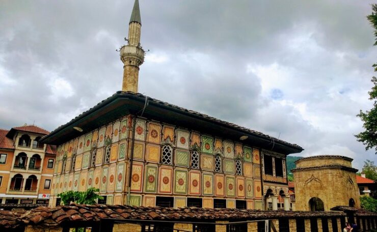 External view of the Painted Mosque in Tetovo