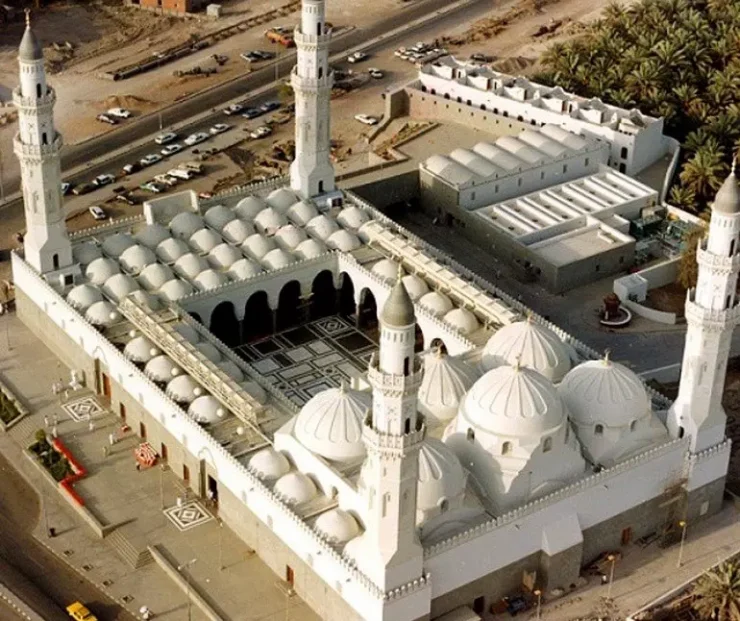 Masjid quba is where the well of arees is located